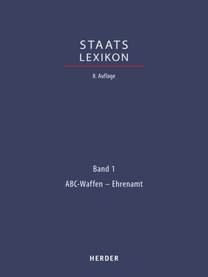 cover image of Staatslexikon